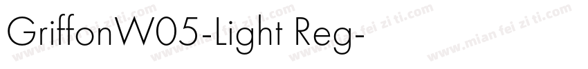 GriffonW05-Light Reg字体转换
